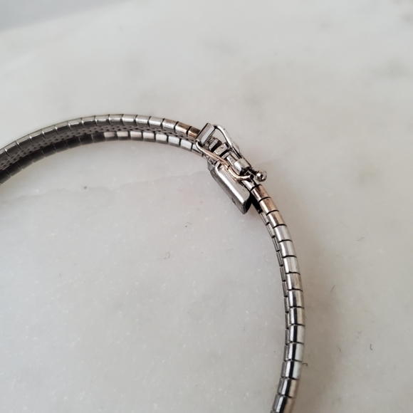 925 Sterling Silver Tri Color Bracelet - Picture 4 of 12
